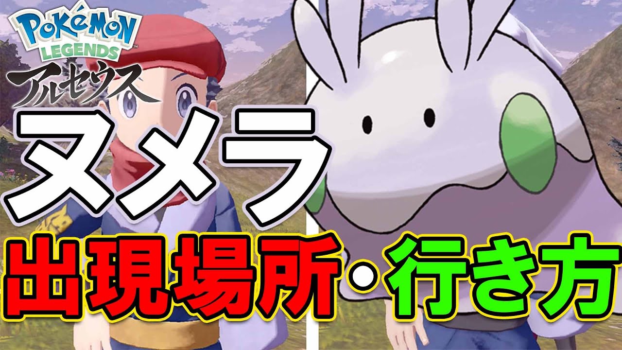 【ヌメラの捕まえ方】ヌメラの入手方法ついて解説【ポケモンレジェンズアルセウス/ヒスイヌメルゴン】