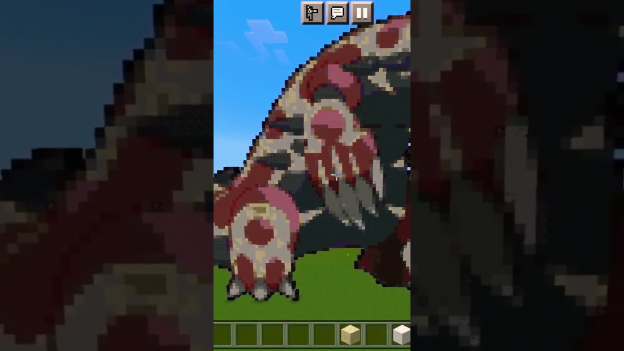 Groudon pixel art 👺//ghostgang gamerz 😁//#shorts #viral #minecraft #viral #groudon