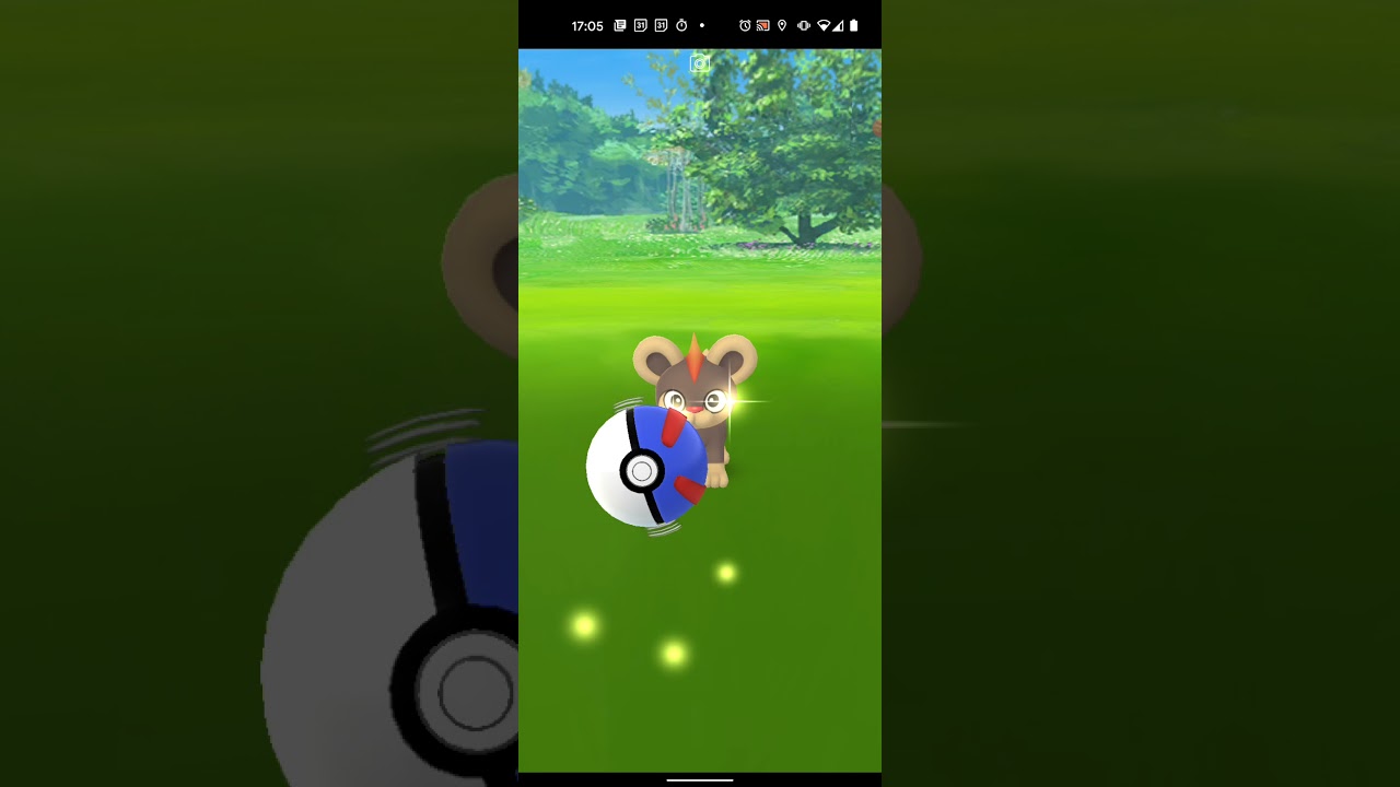 【ポケモンGO】シシコを相棒（ゲンガー）のアシストでワンショット・カーブスローでゲットしただけの動画
