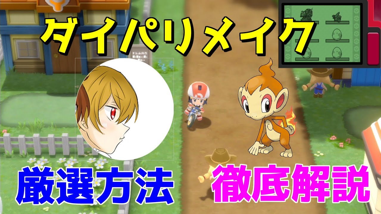 [ダイパリメイク]ヒコザルでもわかる厳選方法徹底解説！！