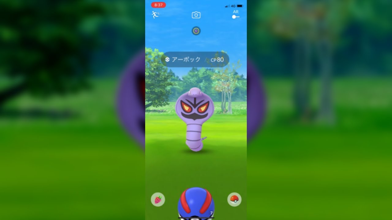 【ポケモンGO】野生のアーボック Wild pokemon Arbok #shorts