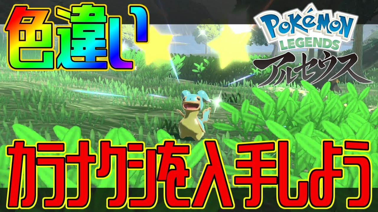 【ポケモンアルセウス】色違いカラナクシを入手しよう(東)【Pokémon LEGENDS アルセウス】