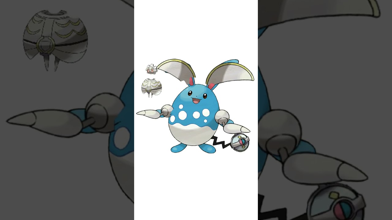 合成ポケモン。マギアナの鎧をまとったサイボーグ マリルリ