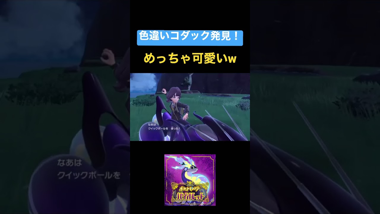 色違いのコダックを見つけた瞬間【ポケモンSV】#shorts#ポケモン