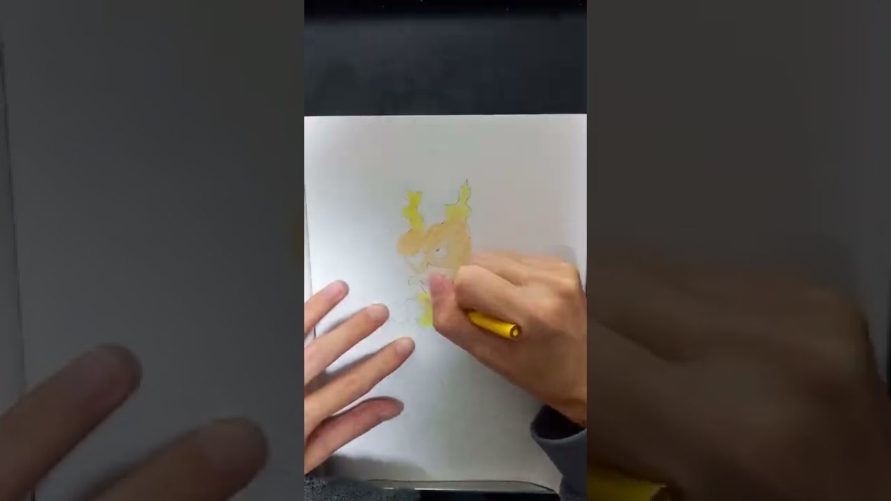 【初代151匹】ポケモン描けるかな？ 【49匹目 ブーバー Magmar】 #Shorts