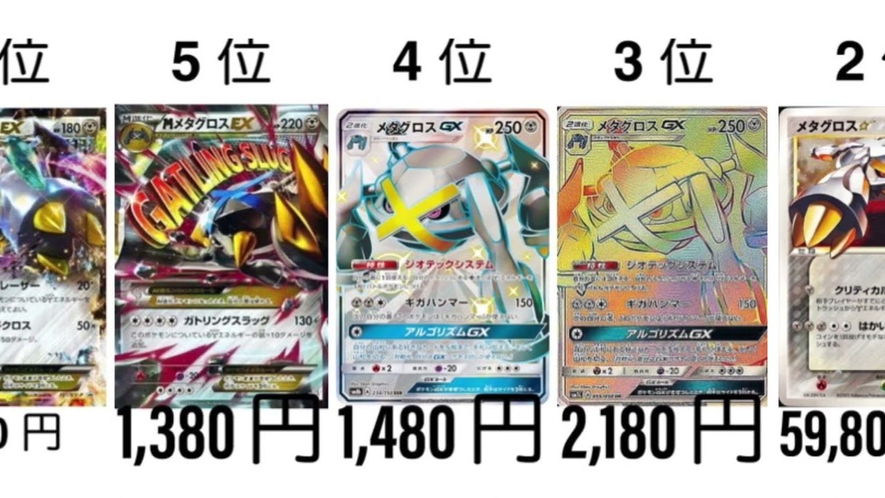 【ポケカ】メタグロス 高額ランキング【600族】