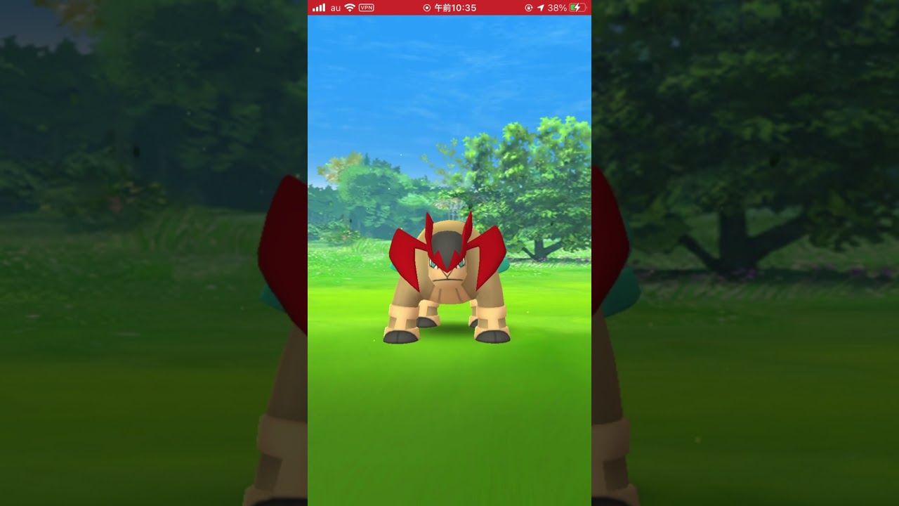 今日のレイド テラキオン 色違い出るかー？ #ポケモンgo #色違い ＃テラキオン