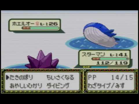 ホエルオーが出たテイでメノクラゲを捕まえる男