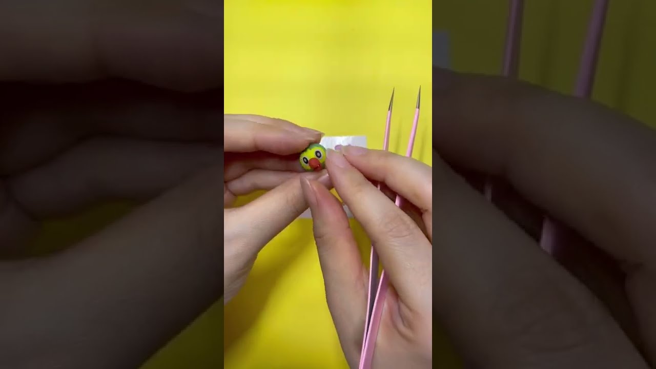 樹脂粘土でポケモンシールから飛びでるピカチュウ,サルノリ作ってみた🫧　#pokémon #shorts #polymerclay