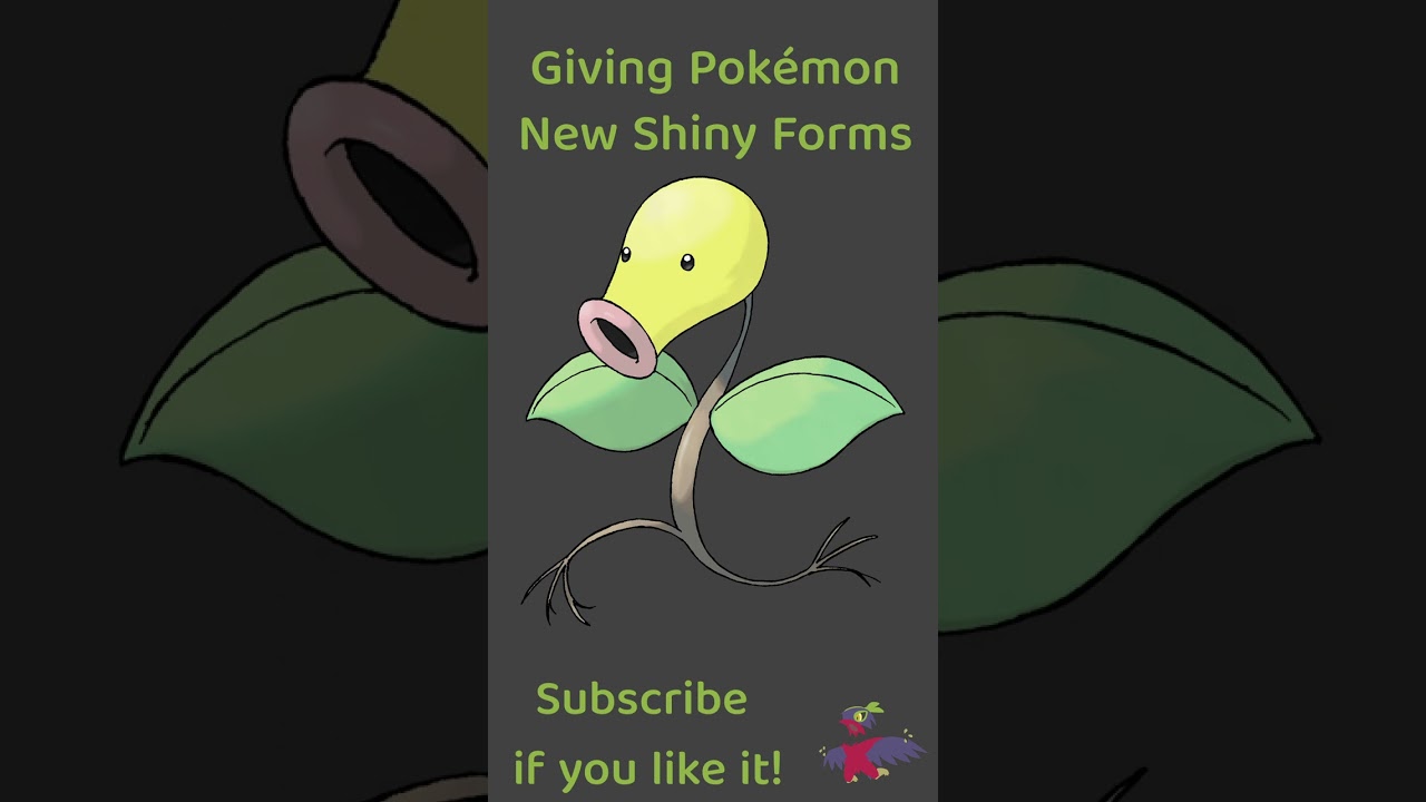 New Bellsprout Shiny! Redesigning Shiny Pokemon! #pokemon  #shiny #shorts