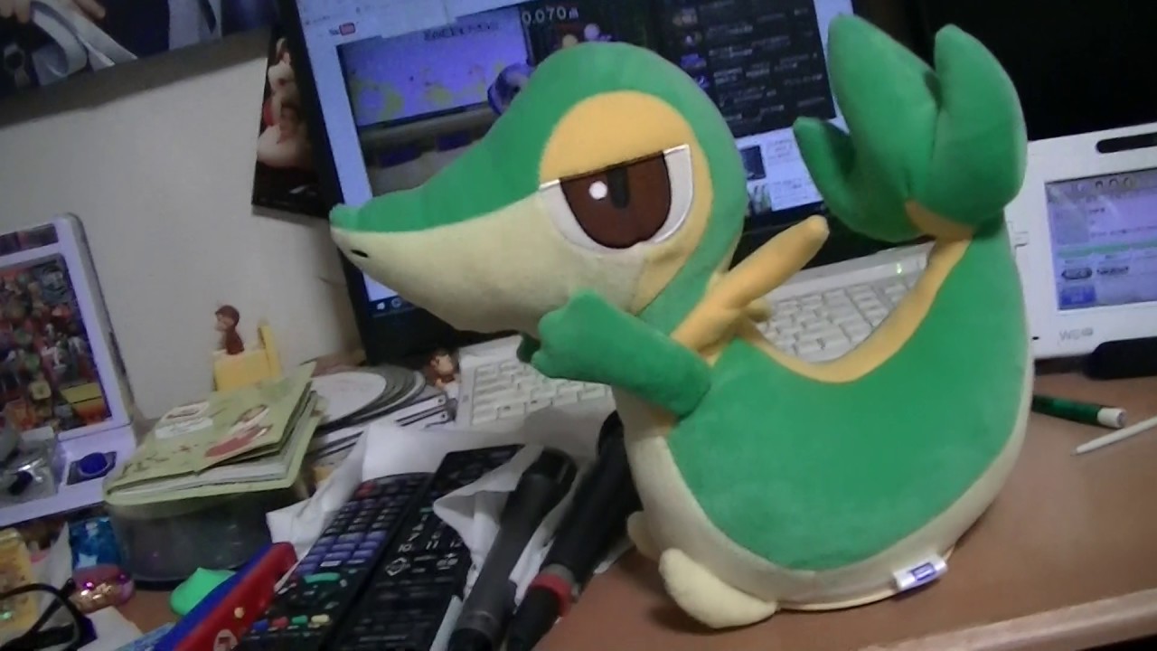 ツタージャ　　ポケモン　　ふりむきくるりんツタージャ