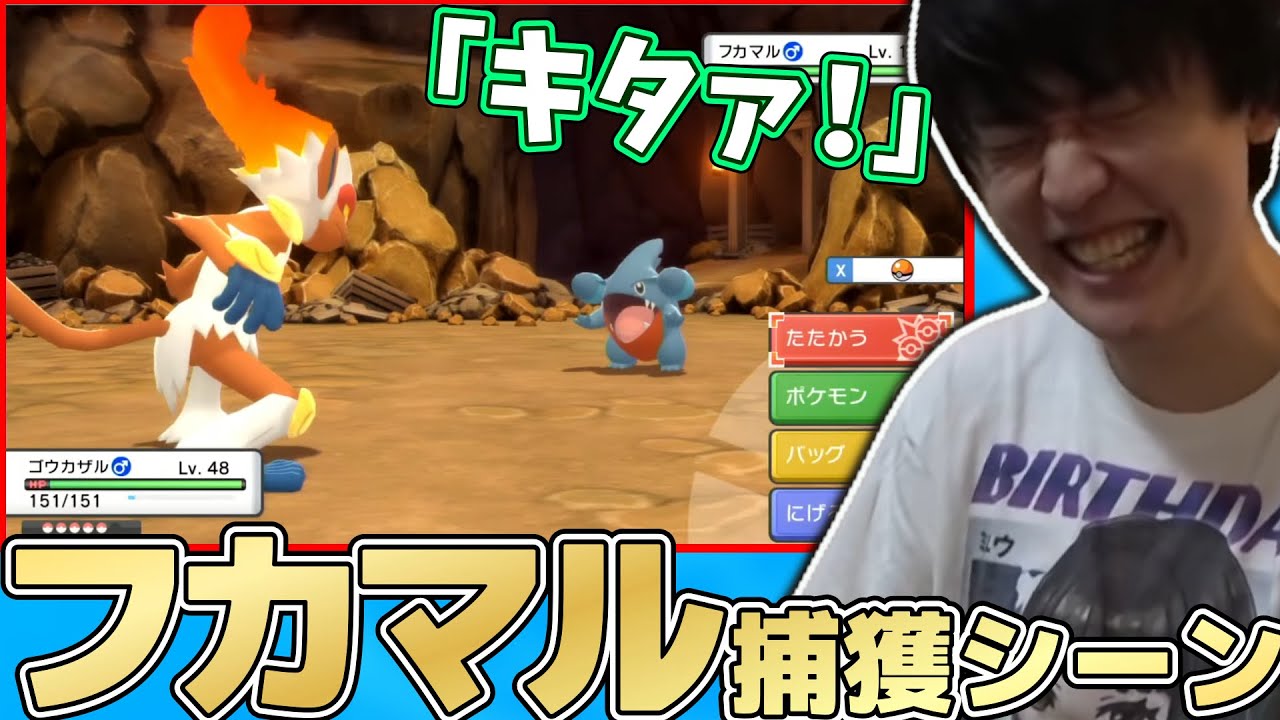 【ダイパリメイク】A0の最弱フカマルを捕獲するシーン【2021/11/19】