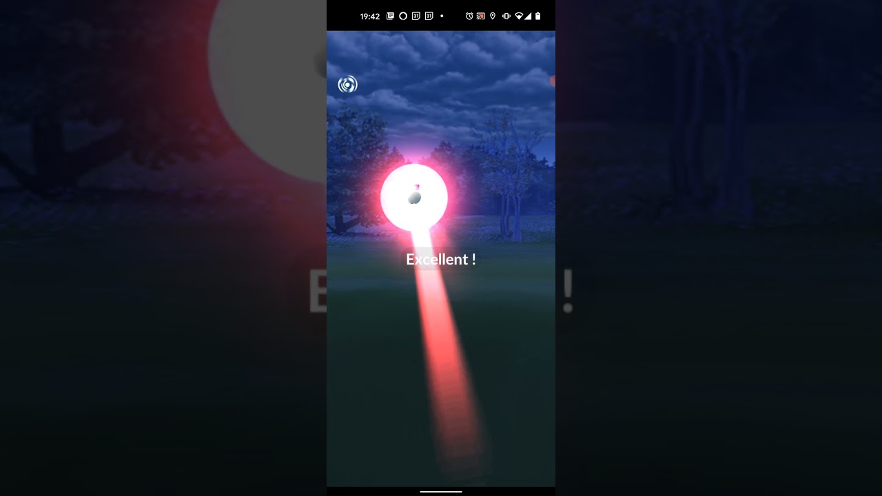 【ポケモンGO】ムンナをワンショット・エクセレント・カーブスローでゲットしただけの動画