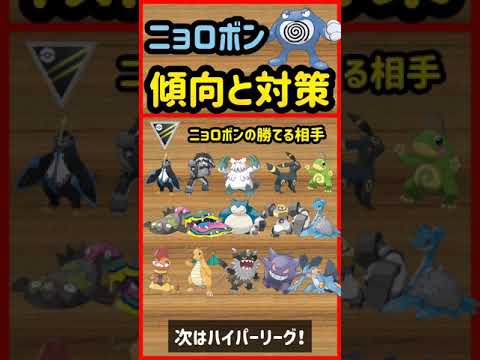 ニョロボン傾向と対策【ポケモンGO】　#Shorts