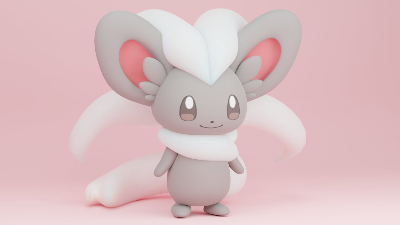 ポケモン モデリング チラチーノ - Pokemon Modeling Cinccino - Blender