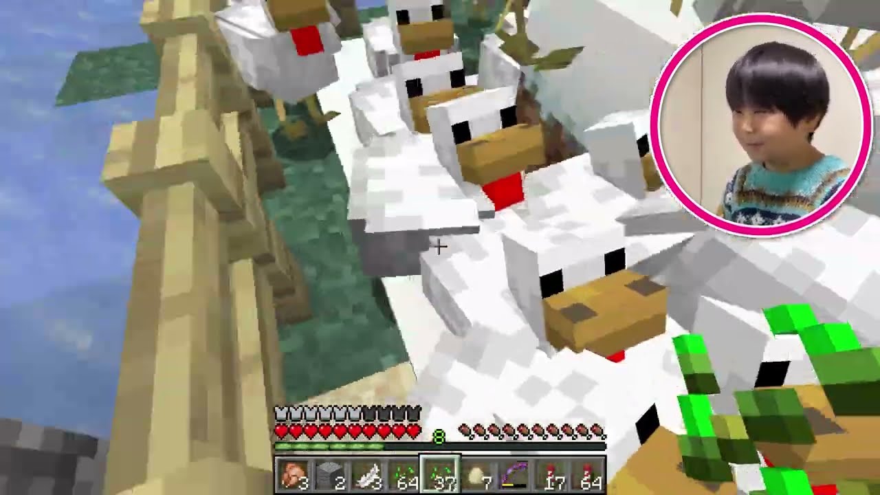 【マインクラフト】エリトラを修繕するためにニワトリを増やす！！【ゲーム実況】【マイクラ】【Minecraft】