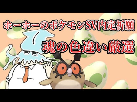 【ポケモンSVにホーホーが出ますように】魂の色違い厳選（おそらく２時間）