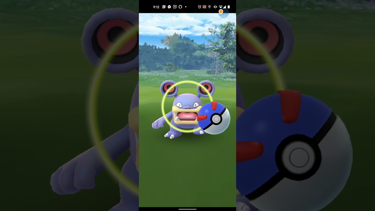【ポケモンGO】ドゴームをワンショット・エクセレント・カーブスローでゲットしただけの動画