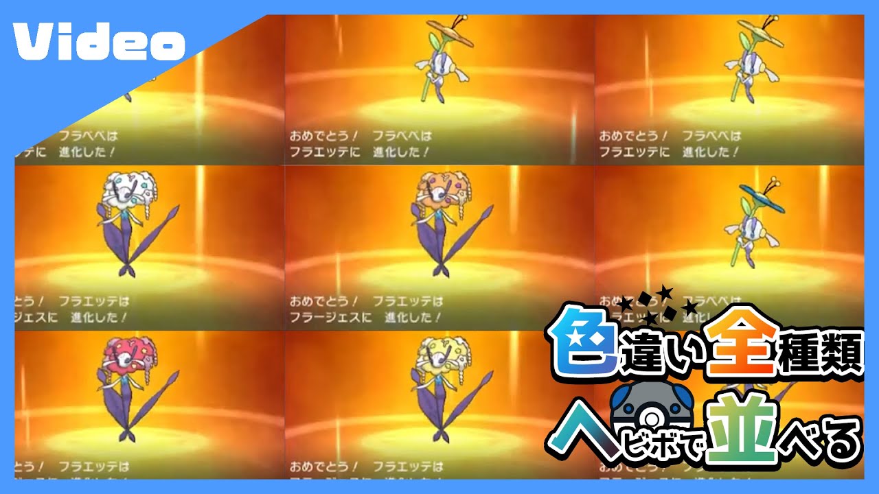 フラベベ系列15種類も揃った！　2022年1月分　508~638匹目【ポケモン】【 Vtuber】