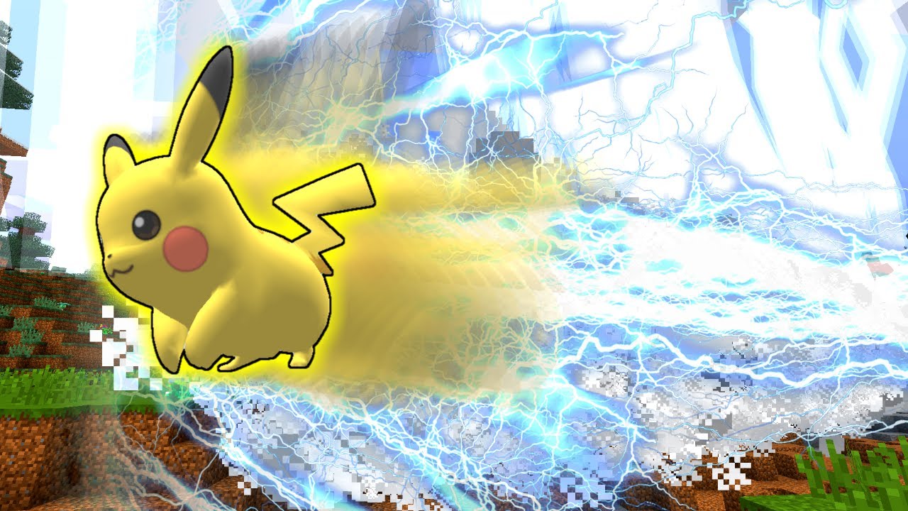 【マイクラ】ピカチュウに変身してでんき技を使ってみたら強すぎた！？【まいくら・マインクラフト】【ゆっくり実況】