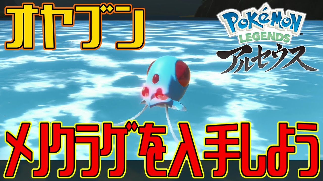【ポケモンアルセウス】オヤブンのメノクラゲを入手しよう【Pokémon LEGENDS アルセウス】