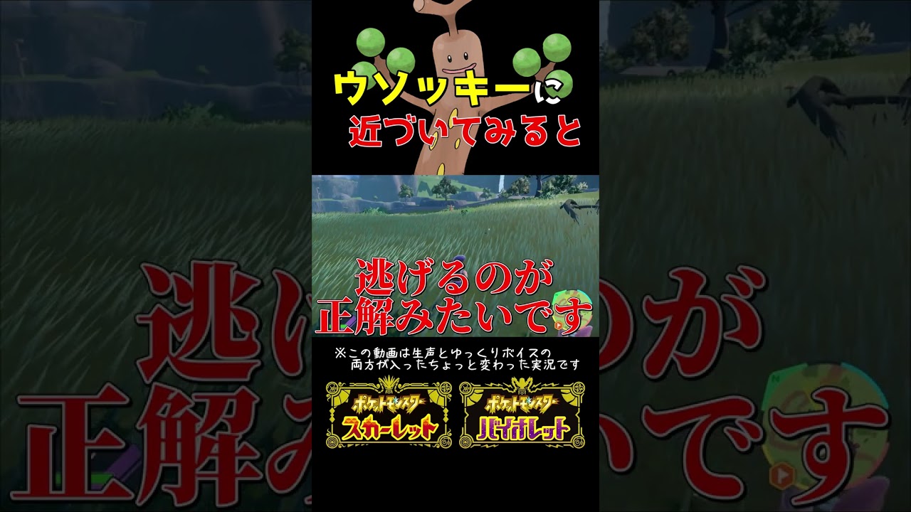 【知ってた？】野生のウソッキーがおかしいｗｗｗ【ポケモンSV】【ゆっくり実況】#shorts