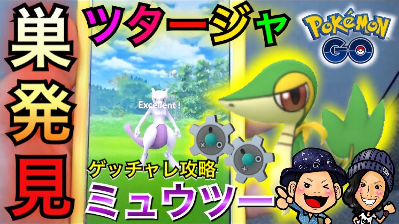 【ポケモンGO】ツタージャの巣発見!!ミュウツー＆ギアルのゲッチャレ！【第五世代】