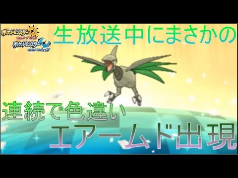 【ポケモンUSUM】2週間ぶりの色違い！まさかの色エアームド〇〇匹！？