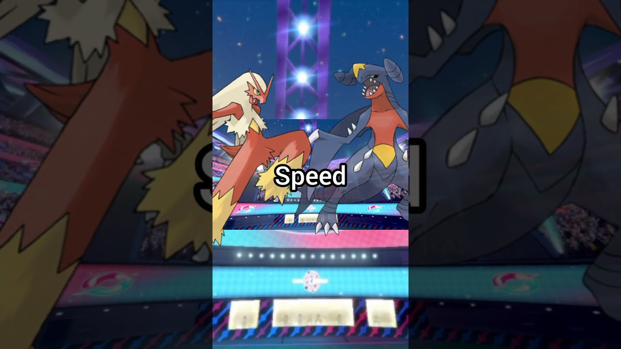 Blaziken VS Garchomp (who is strong) #shorts #pokemon#whoisstrongest