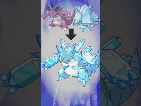ニドキングとレジアイスを合成して無機質なポケモン作った