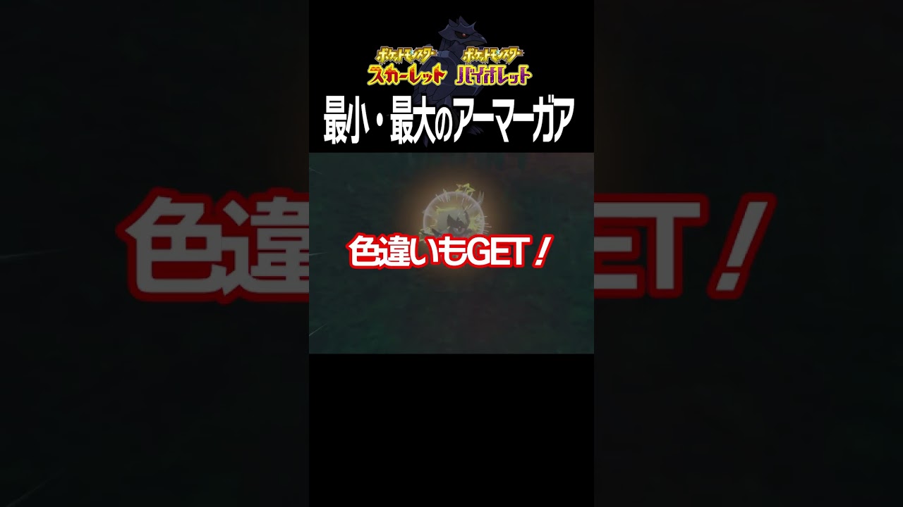 【大きさ比較】アーマーガア編【ポケモンSV】#Shorts