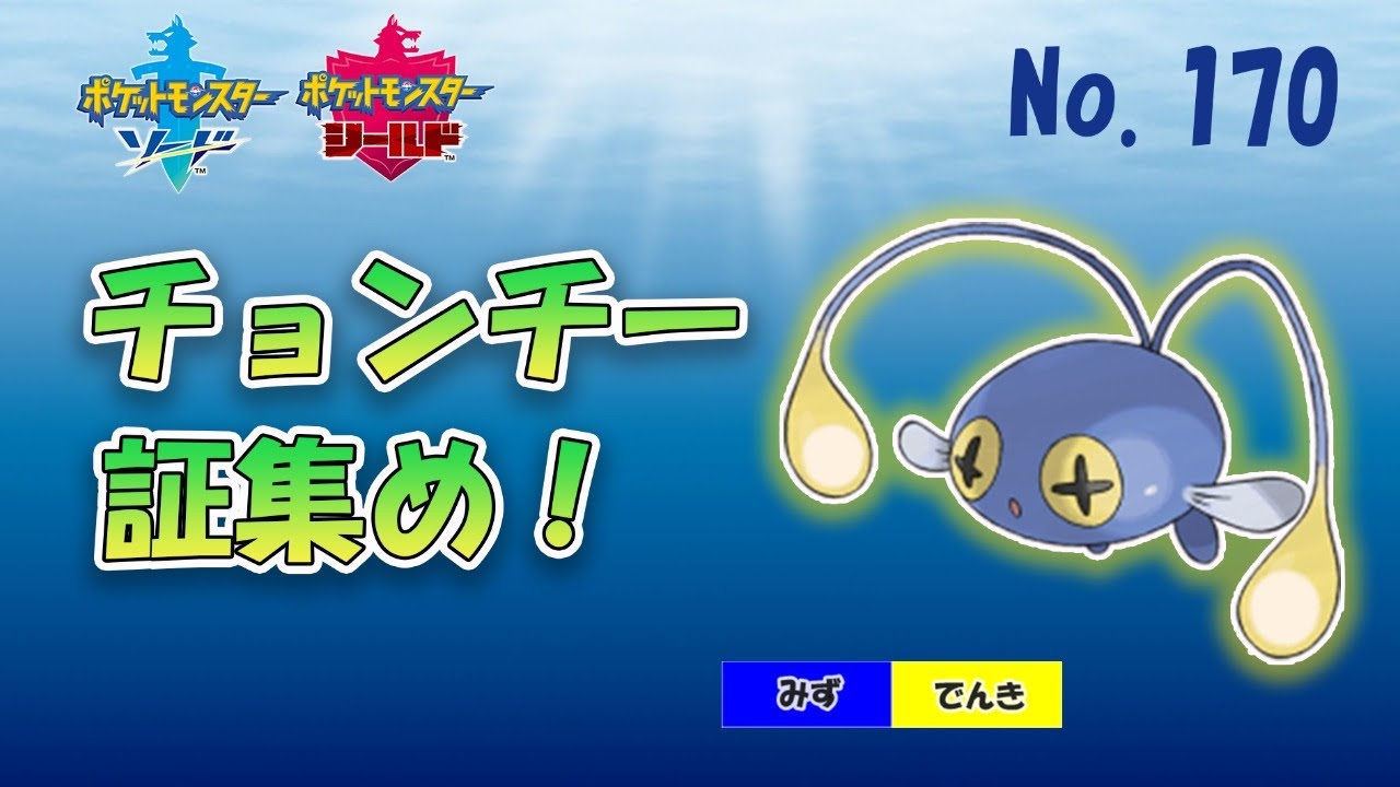 チョンチー証集め！【ポケモン剣盾】