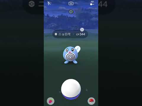 【ポケモンGO】フィールドリサーチ　色違いニョロモGET#060