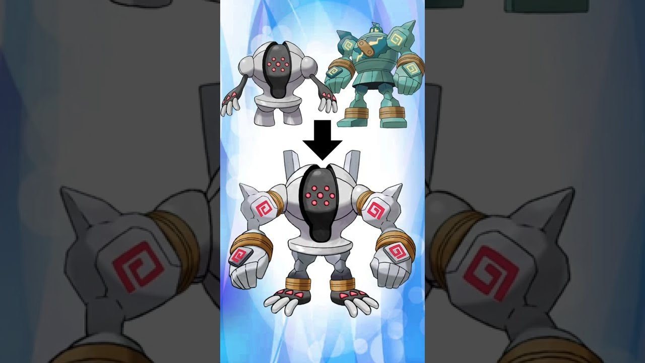 レジスチルとゴルーグを合成して機械ポケモン作った