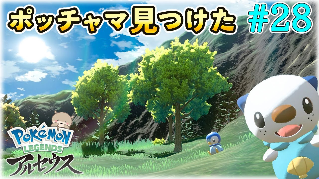 【#28】ポッチャマ＆オヤブン発見！しまなみ浜に寄り道するよ～ミジュマル好きのアルセウス実況プレイ | Pokémon LEGENDS アルセウス