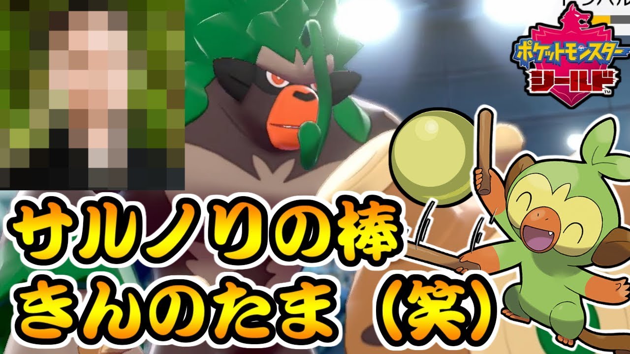 【ポケモン剣盾】ゴリランダーはん、凄いw！サルノリの棒、きんのたま、セキタンザン、ドヒドイデの耐性!のPTだね（笑）