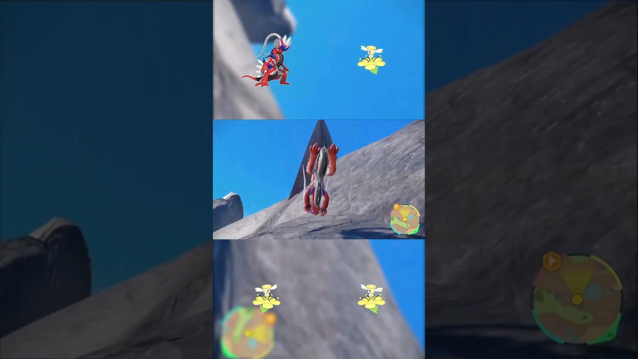 高速で崖を登るフラベベ部隊 #shorts　#ポケモンsv