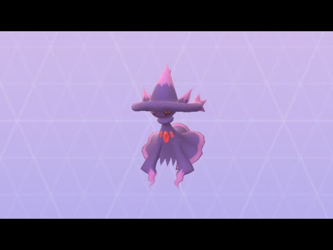 Pokémon GO 429 ムウマージ(ムウマ→ムウマージの進化シーン) シンオウのいし使用