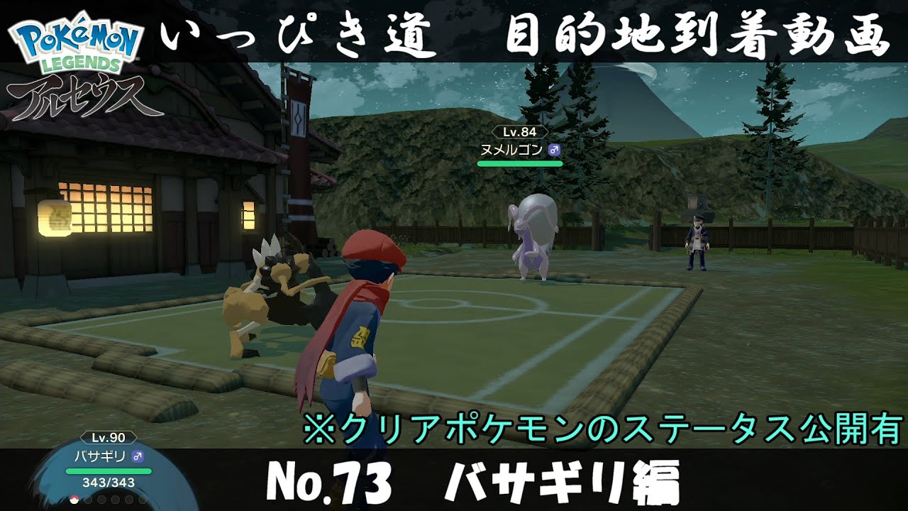 【いっぴき道攻略】No.73 バサギリ編【Pokémon LEGENDS アルセウス】