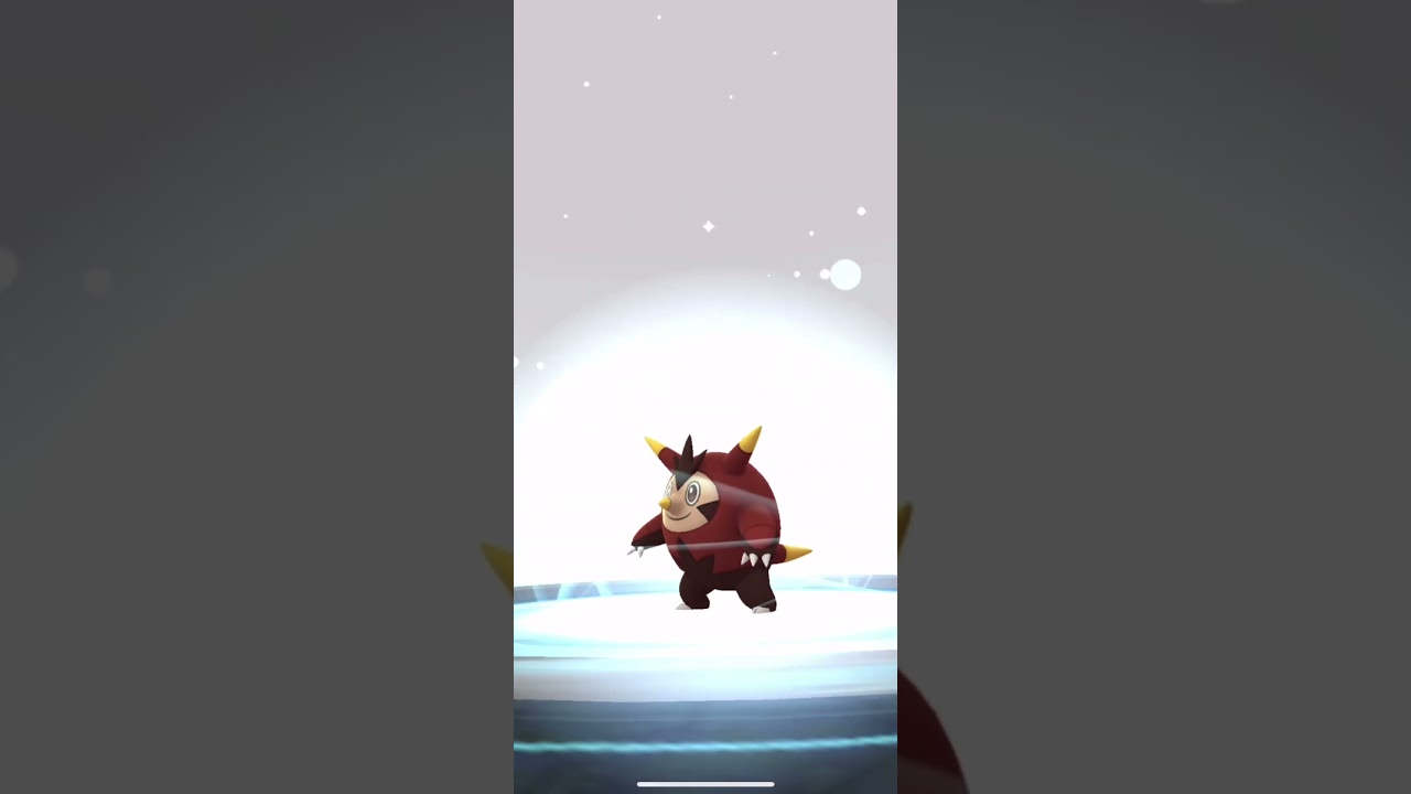 【ポケモンGO】色違いハリマロン➡︎ブリガロン【コミュデイ2023年1月】 #shorts