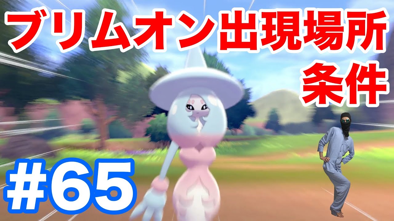#65【ポケモンソード】新ポケモン"ブリムオン"の出現場所・条件！"ミブリム"と"テブリム"からの進化条件！【最新作の攻略実況プレイ】