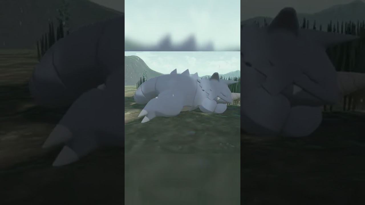 眠っているサイドン【ポケモンレジェンズアルセウス Pokémon Legends Arceus 】#shorts #ポケモンレジェンズアルセウス #pokemonlegendsarceus