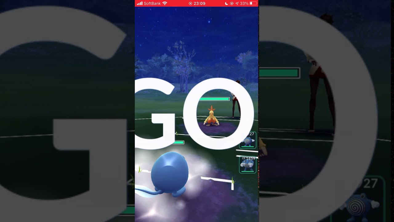 【ポケモンGO】 No.060 ニョロモ マッドショット&おんがえし（8秒）/Pokémon GO No.060 Poliwag Mad Shot & Ongaeshi (8 s)