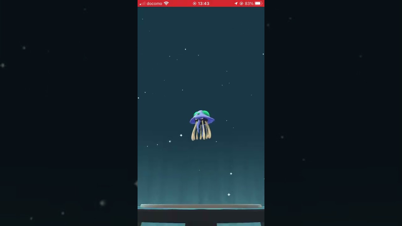 色違いメノクラゲ進化の瞬間