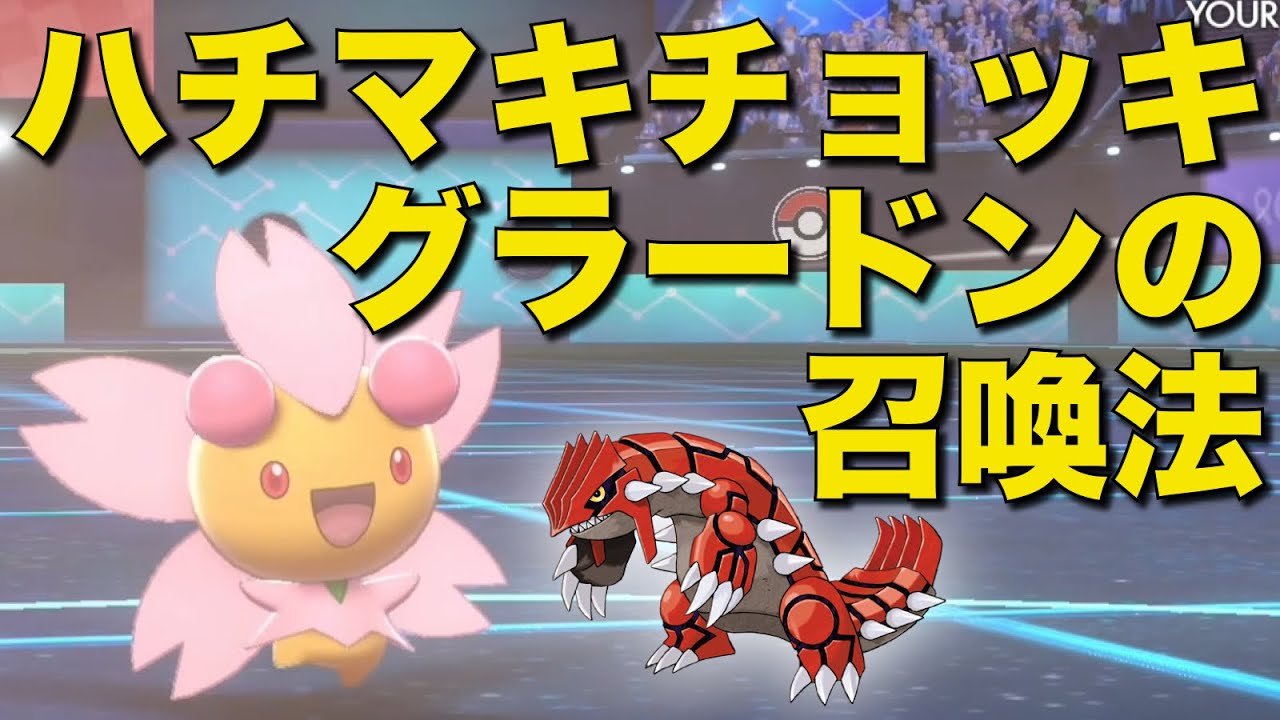 チェリムのチート特性による『ハチマキチョッキ』グラードンの召喚法【ポケモン剣盾】