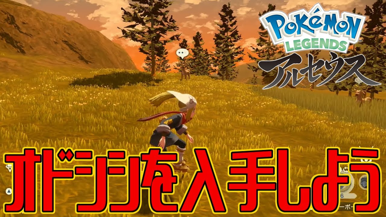【ポケモンアルセウス】オドシシを入手しよう【Pokémon LEGENDS アルセウス】