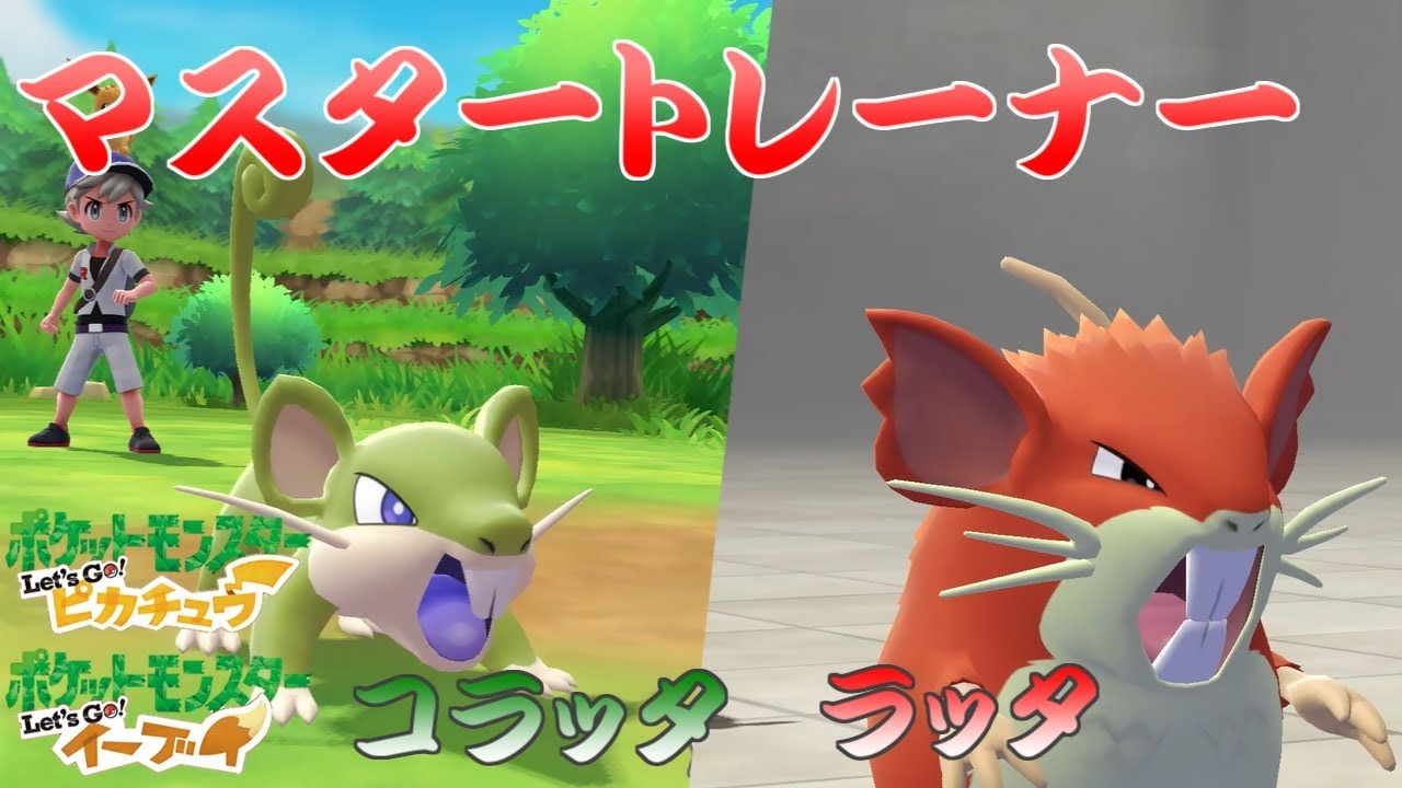 【ポケモン】マスタートレーナー戦（コラッタ、ラッタ）【ピカブイ】