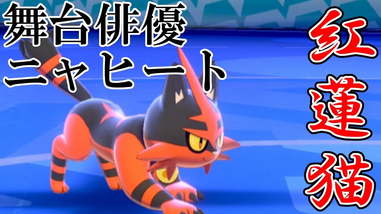ガオガエンの進化前 "ニャヒート" が名演技をカマす【ポケモン剣盾】