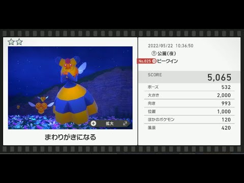 Newポケモンスナップ　★2ビークイン【5065】