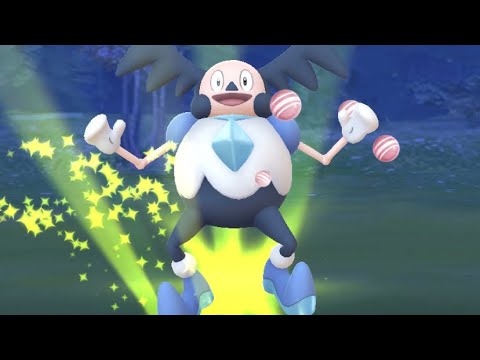 ポケモンgo ガラルバリヤードゲットチャレンジ　バリコオルに進化させてみた　ウィンターチャレンジ